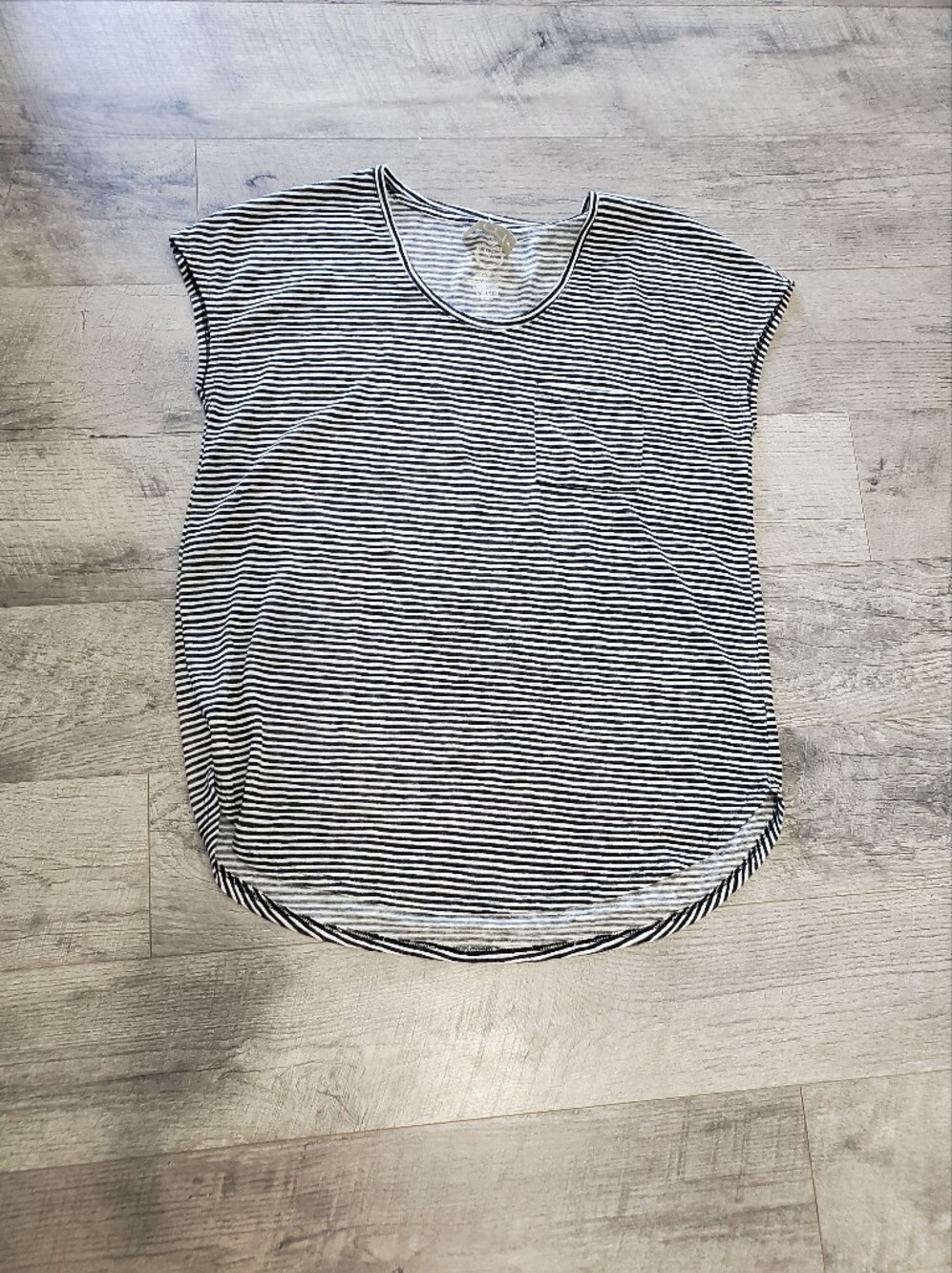 Black And White Stripped Mauices 24/7 Shirt